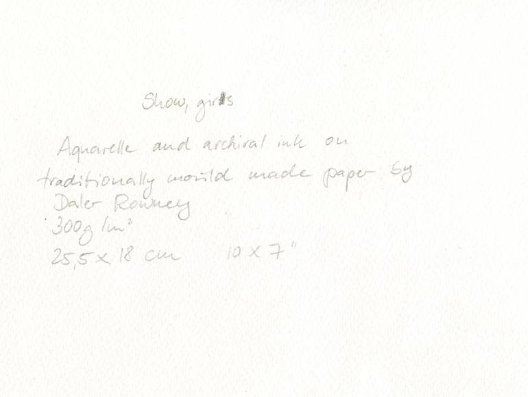 Original Abstract Women Drawing by Gabriele Maurus