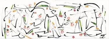 Original Dada Abstract Drawings by Gabriele Maurus