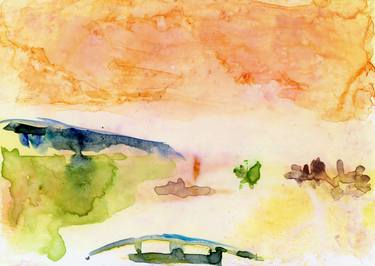 Original Abstract Landscape Drawings by Gabriele Maurus