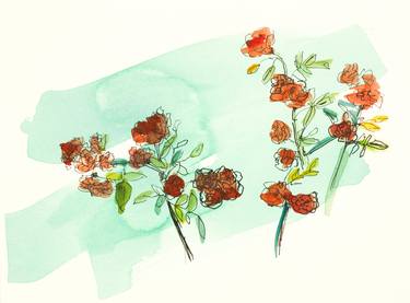 Original Abstract Botanic Drawings by Gabriele Maurus