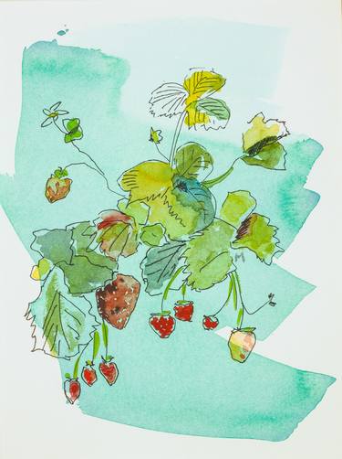 Original Abstract Botanic Drawings by Gabriele Maurus