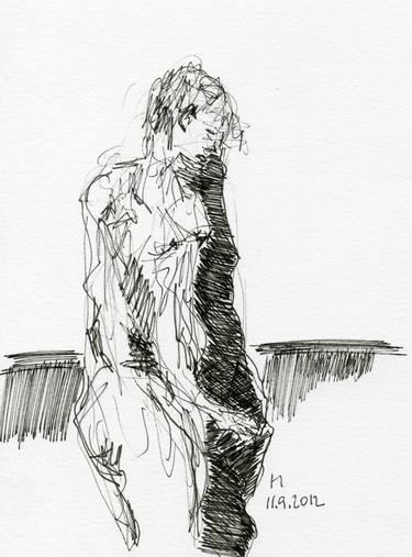 Original Nude Drawings by Gabriele Maurus