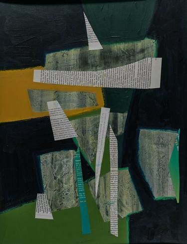 Original Abstract Collage by Gabriele Maurus