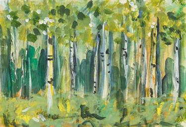 Original Abstract Tree Paintings by Gabriele Maurus