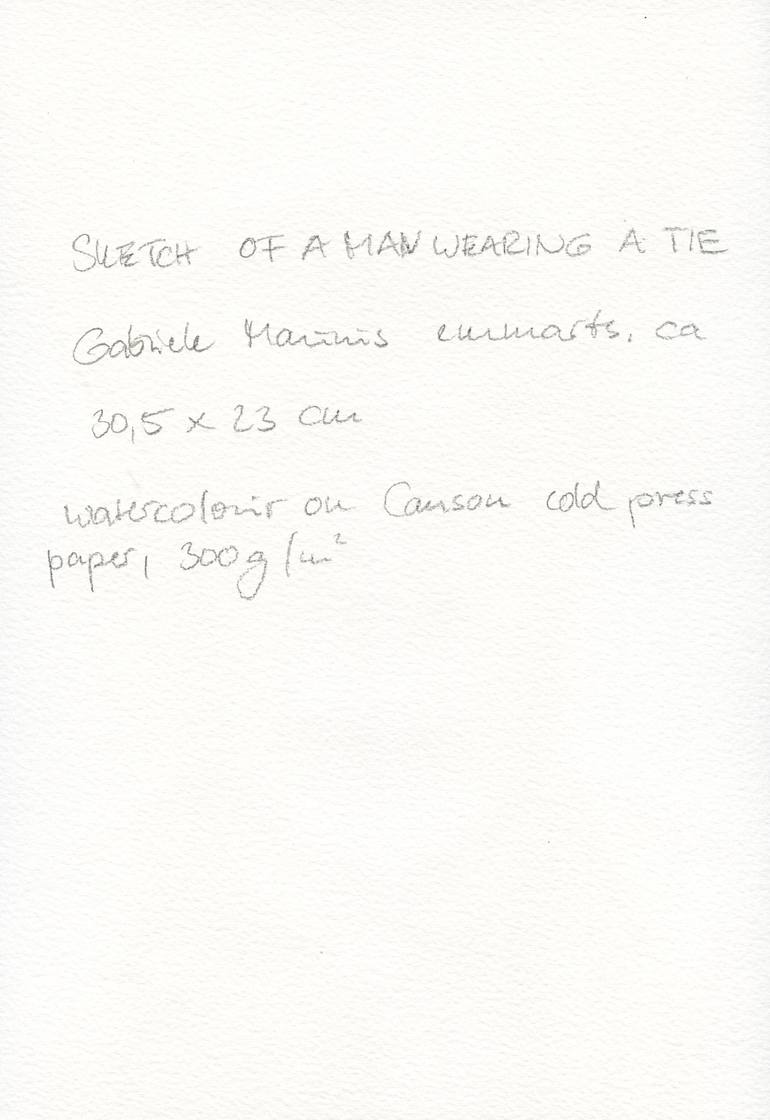 Original Abstract Men Drawing by Gabriele Maurus