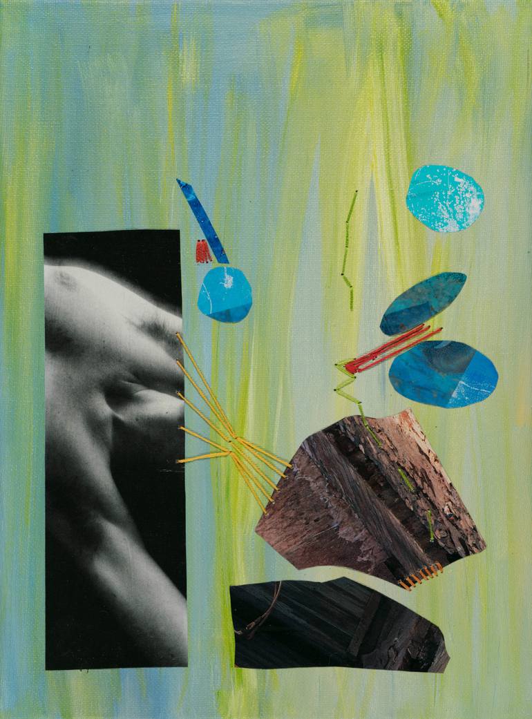 Original Dada Abstract Collage by Gabriele Maurus