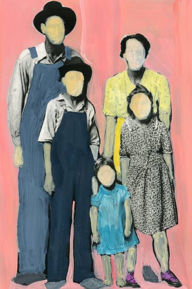 Print of Abstract Family Collage by Gabriele Maurus
