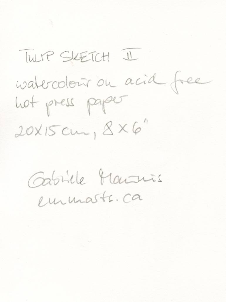 Original Abstract Floral Drawing by Gabriele Maurus