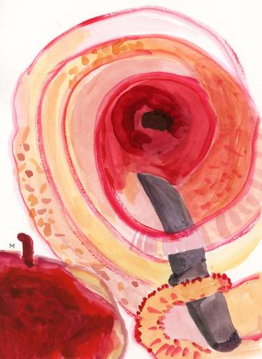 Original Abstract Food Paintings by Gabriele Maurus