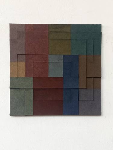 Original Minimalism Abstract Collage by Alessandro Traina