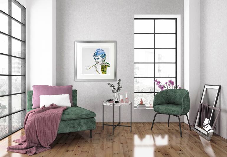 Original Figurative Pop Culture/Celebrity Mixed Media by Liz Ravn