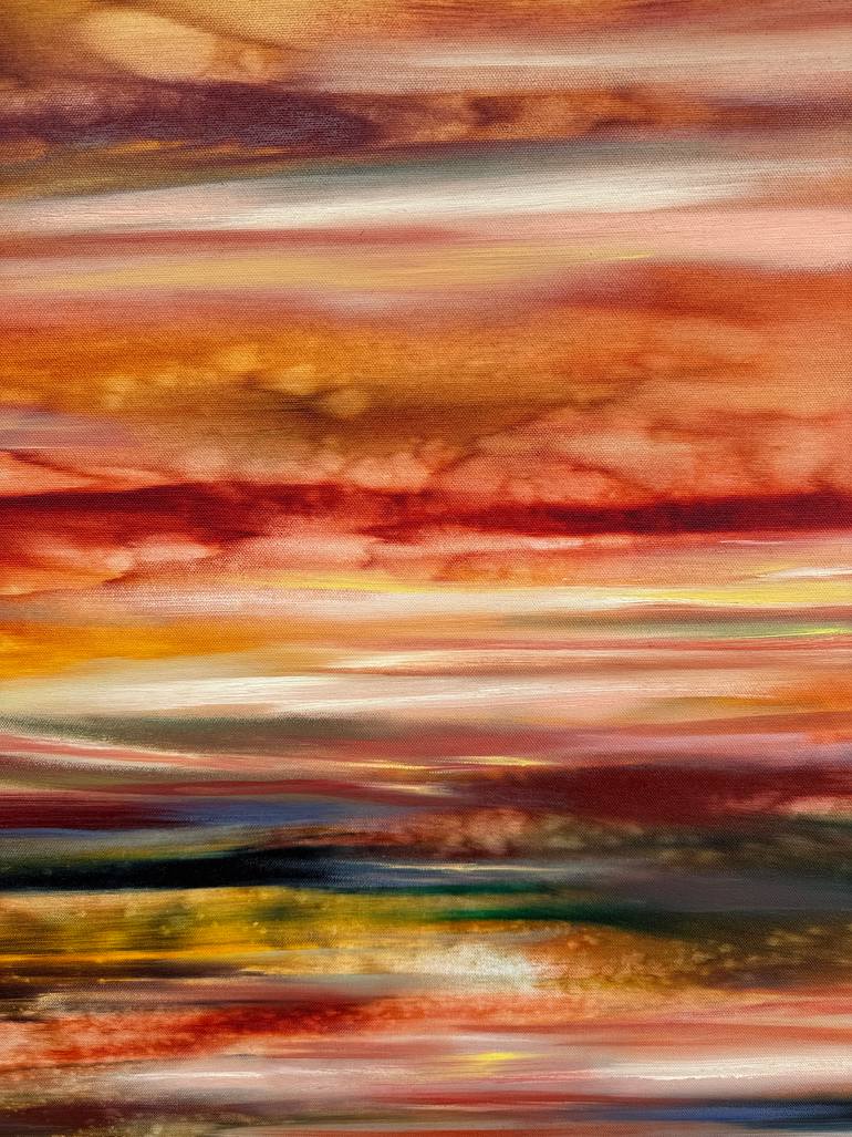 Original Abstract Landscape Painting by Khrystyna Kozyuk