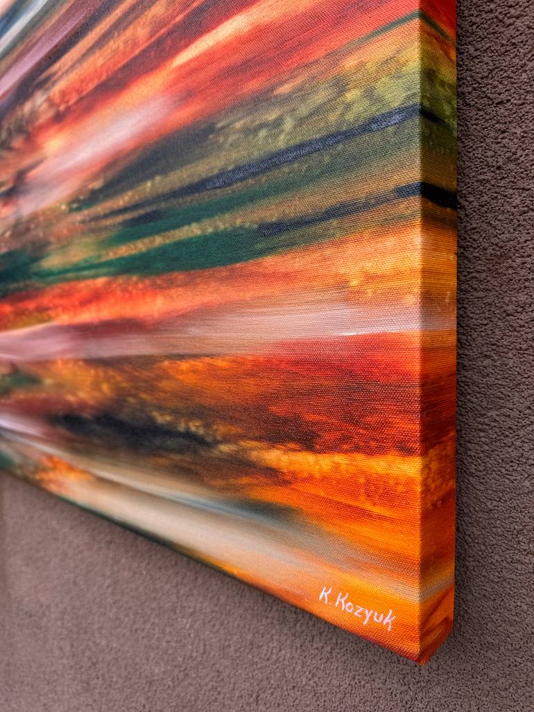 Original Abstract Landscape Painting by Khrystyna Kozyuk