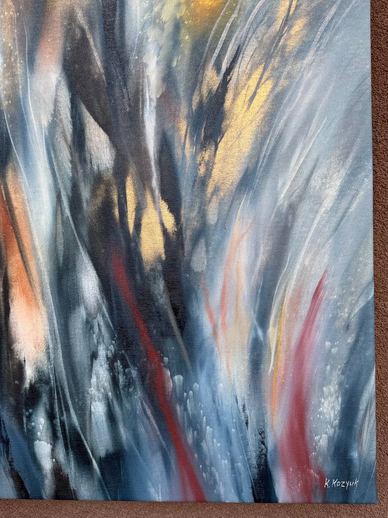 Original Abstract Landscape Painting by Khrystyna Kozyuk