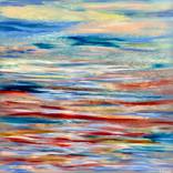 Sunset Ocean Abstract I by Khrystyna Kozyuk