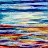 Sunset Ocean Abstract II by Khrystyna Kozyuk