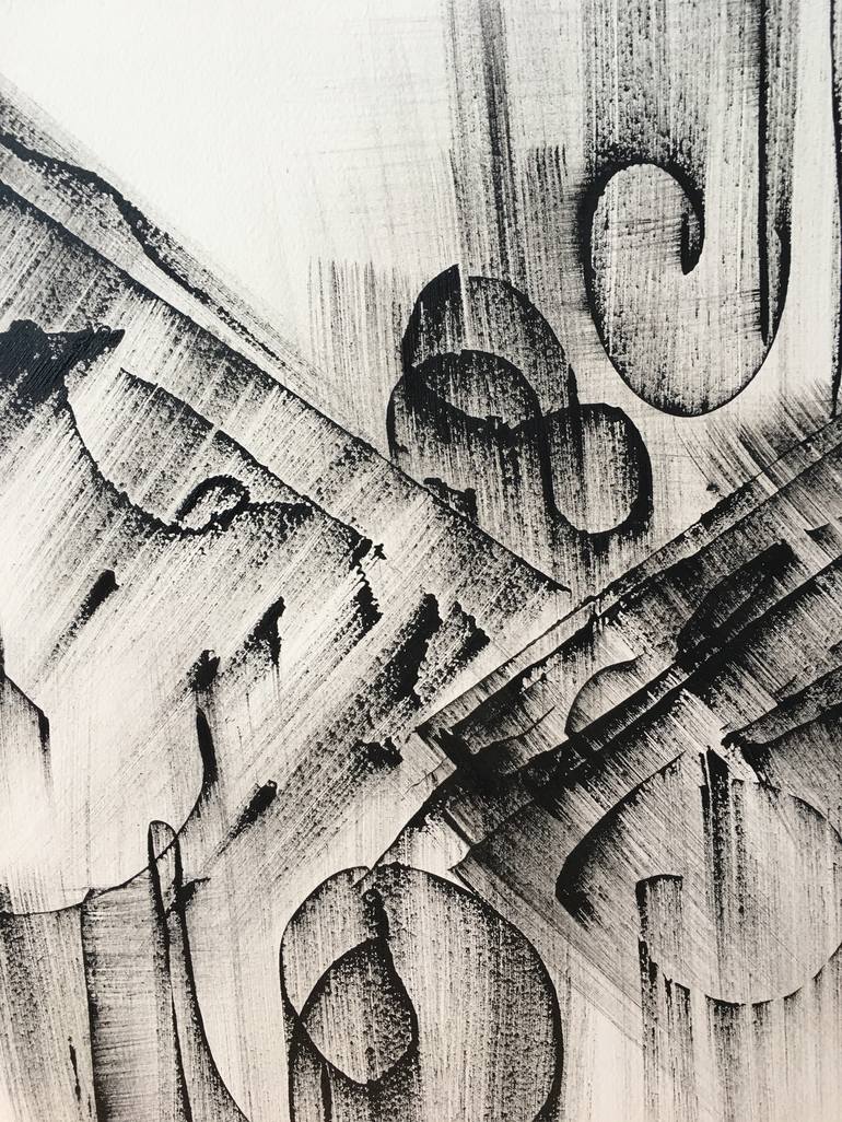 Original Fine Art Abstract Drawing by Khrystyna Kozyuk