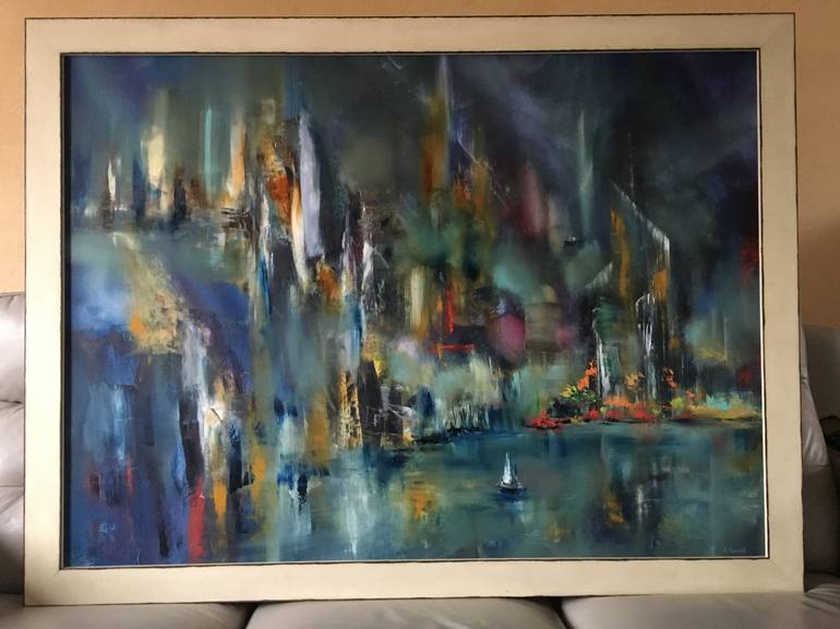 Original Cities Painting by Khrystyna Kozyuk