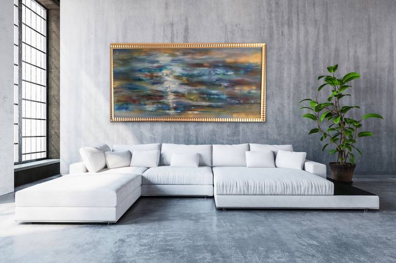 Original Abstract Seascape Painting by Khrystyna Kozyuk