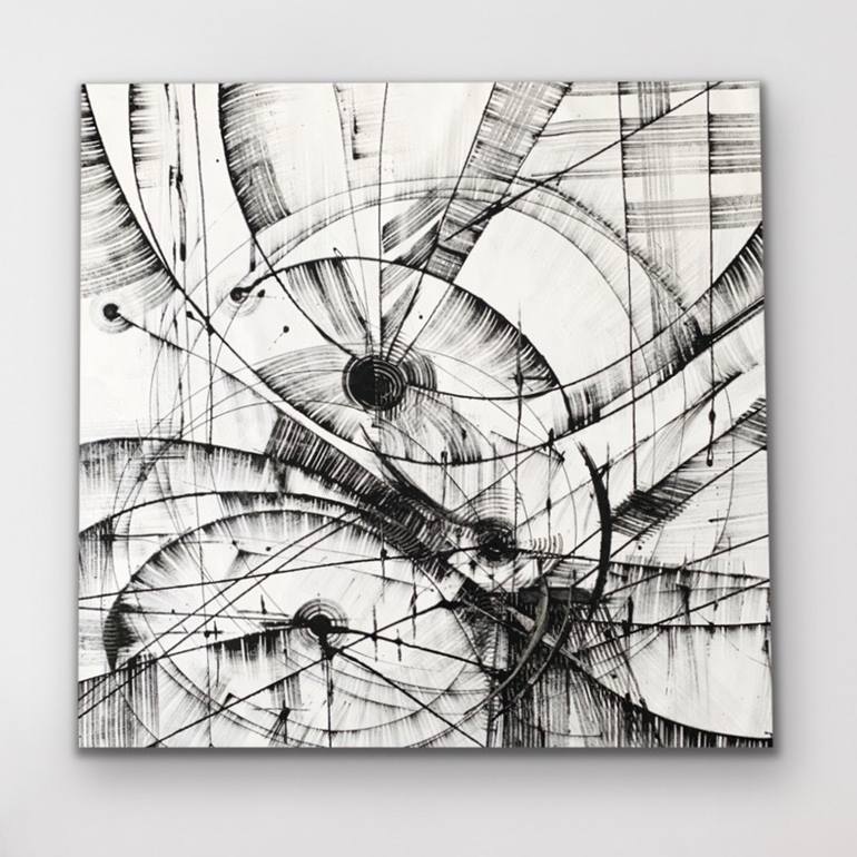 Original Minimalism Abstract Painting by Khrystyna Kozyuk