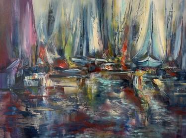 Print of Abstract Boat Paintings by Khrystyna Kozyuk