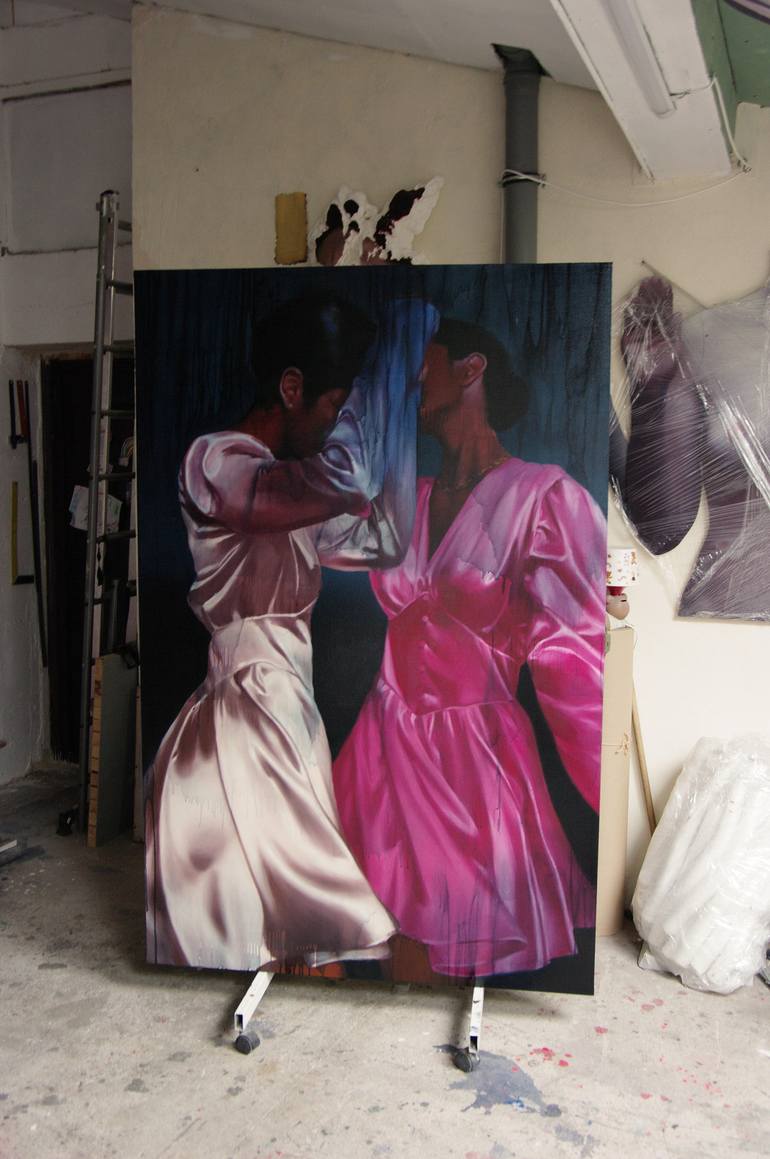 Original Figurative People Painting by Katerina Borodavchenko