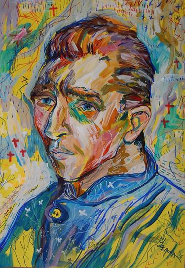 Vincent van Gogh on yellow thumb
