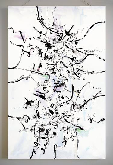 Original Abstract Expressionism Abstract Painting by Nevena Niagolova