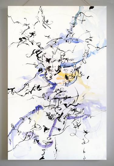 Original Abstract Expressionism Abstract Painting by Nevena Niagolova