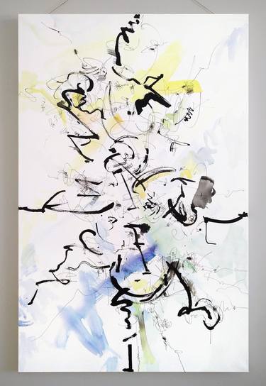 Original Abstract Expressionism Abstract Painting by Nevena Niagolova