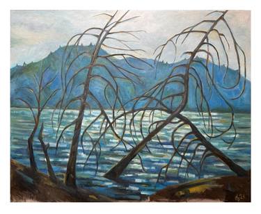 Print of Expressionism Landscape Paintings by D Pierorazio