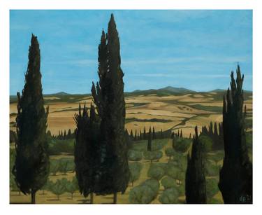 Print of Expressionism Landscape Paintings by D Pierorazio