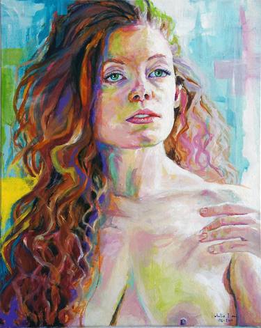 Print of Portraiture Nude Paintings by Natlia Queiroz