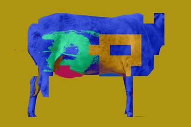 Geometric Cow. Psychedelic art against conceptualism. thumb
