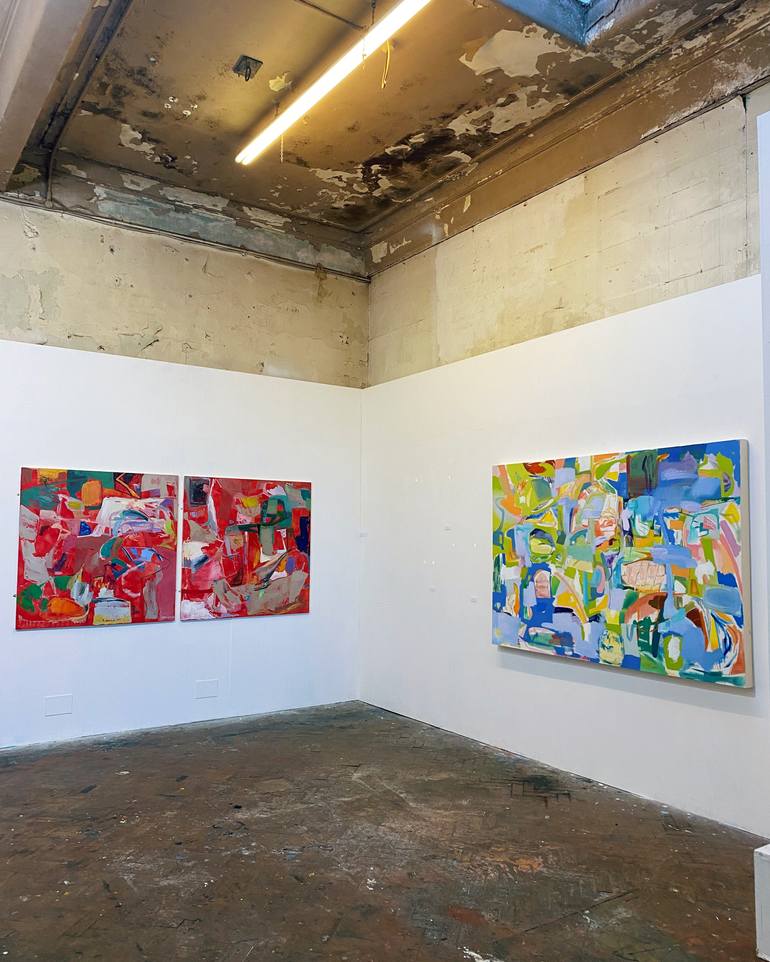 Original Abstract Expressionism Abstract Painting by Luke George