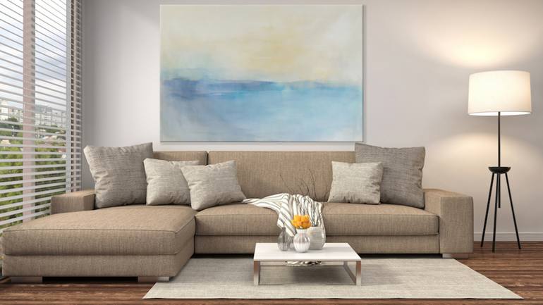 Original Abstract Beach Painting by Chris Brandell