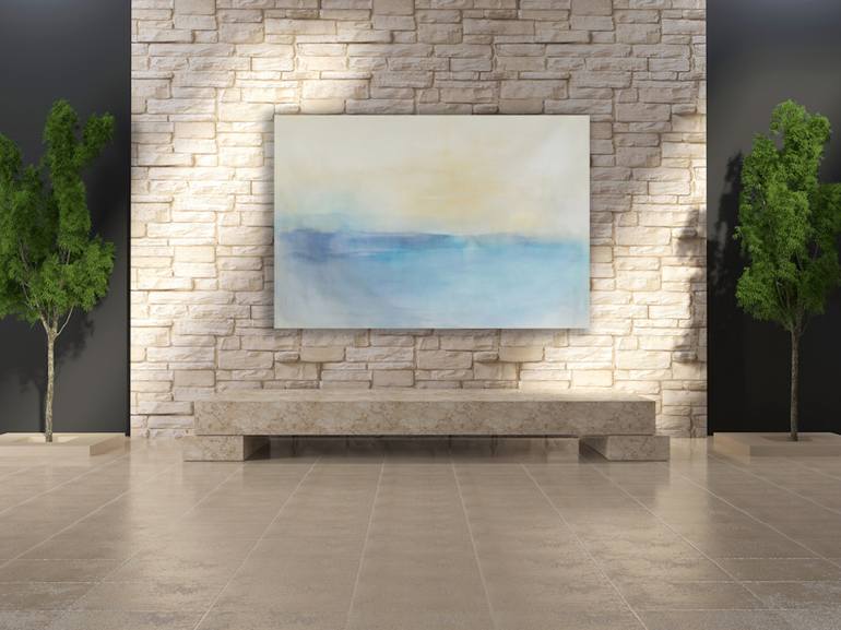 Original Abstract Beach Painting by Chris Brandell