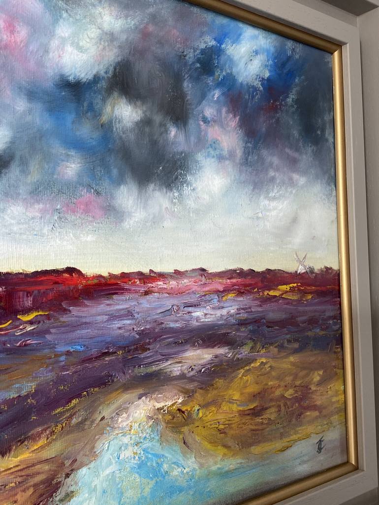 Original Abstract Expressionism Landscape Painting by Janice Clements