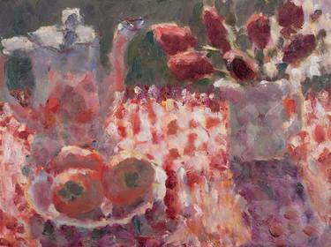 Original Expressionism Still Life Paintings by Lynne Cartlidge RCA