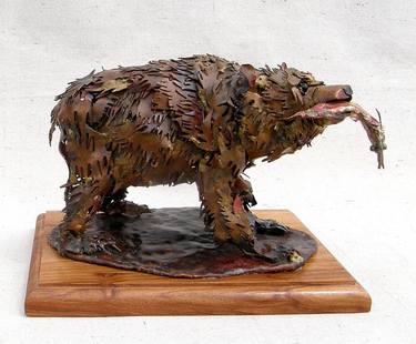 Original Realism Animal Sculpture by Beryl Jane Wells Hamilton