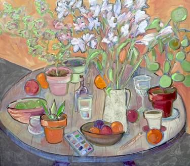 Expressionist Still Life Garden Table thumb
