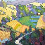 Expressionist Landscape Oil on Canvas Hartman by James Hartman