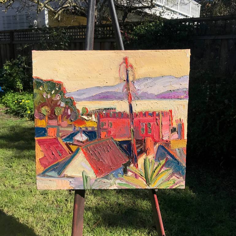 Original Expressionism Landscape Painting by James Hartman