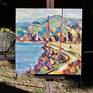 on an easel
