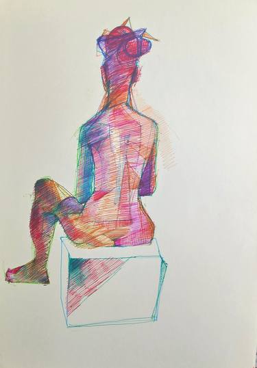 Print of Figurative Nude Drawings by Ron Moll