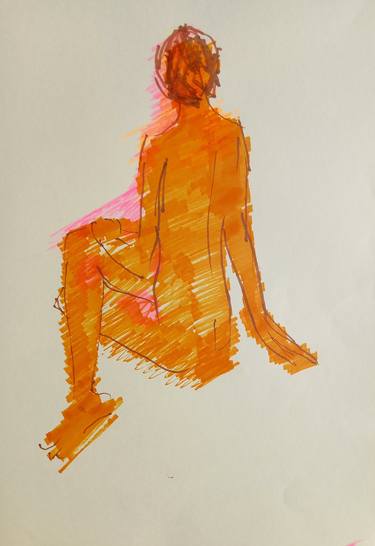 Original Nude Drawings by Ron Moll