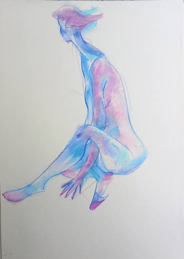 Original Figurative Nude Drawings by Ron Moll