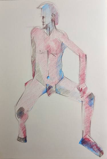 Original Figurative Nude Drawings by Ron Moll