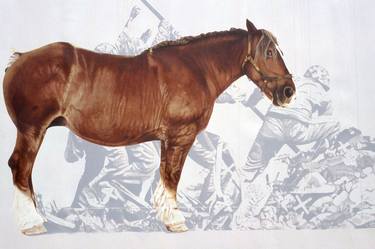 Print of Figurative Horse Paintings by Sylvie Bayard