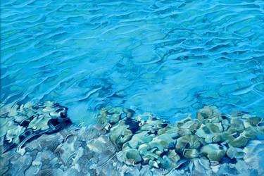 Print of Figurative Seascape Paintings by Sylvie Bayard